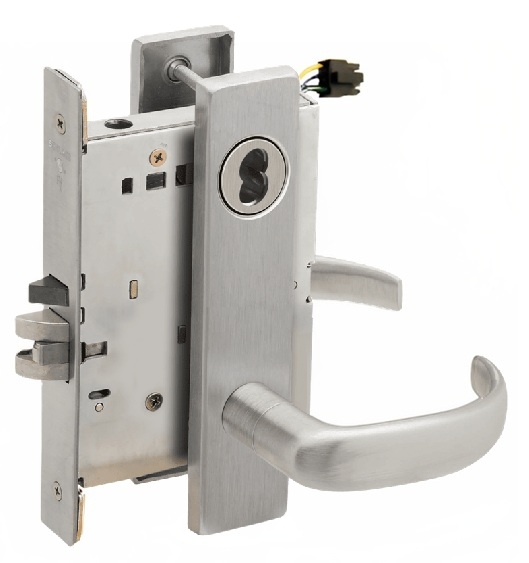 Picture of Schlage L9092EU-17  Mortise Lock, Electrically Lock/Unlock Outside Lever W/Cylinder Outside - Fail Secure