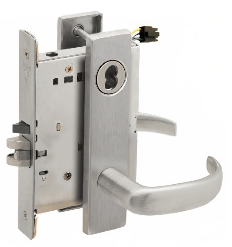 Picture of Schlage L9092EU-17  Mortise Lock, Electrically Lock/Unlock Outside Lever W/Cylinder Outside - Fail Secure