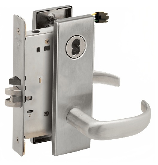 Picture of Schlage L9092EU-17  Mortise Lock, Electrically Lock/Unlock Outside Lever W/Cylinder Outside - Fail Secure