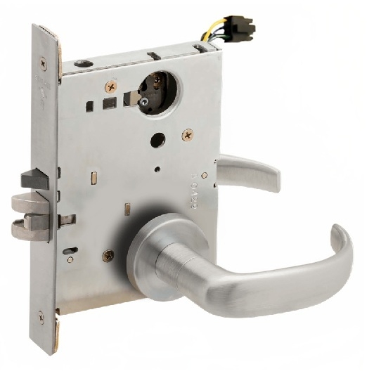 Picture of Schlage L9092EU-17  Mortise Lock, Electrically Lock/Unlock Outside Lever W/Cylinder Outside - Fail Secure