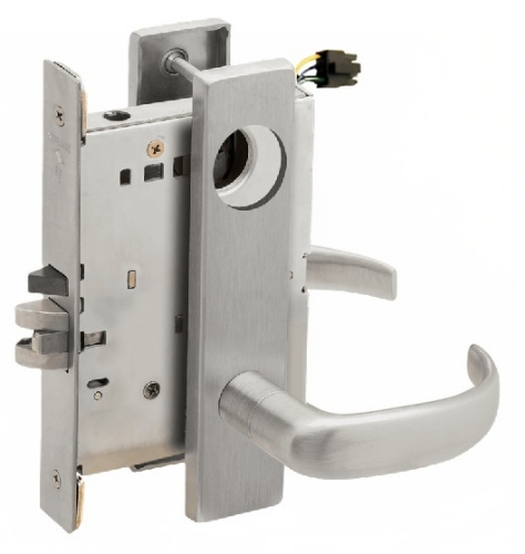 Picture of Schlage L9092EU-17  Mortise Lock, Electrically Lock/Unlock Outside Lever W/Cylinder Outside - Fail Secure