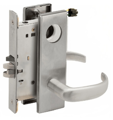 Picture of Schlage L9092EU-17  Mortise Lock, Electrically Lock/Unlock Outside Lever W/Cylinder Outside - Fail Secure