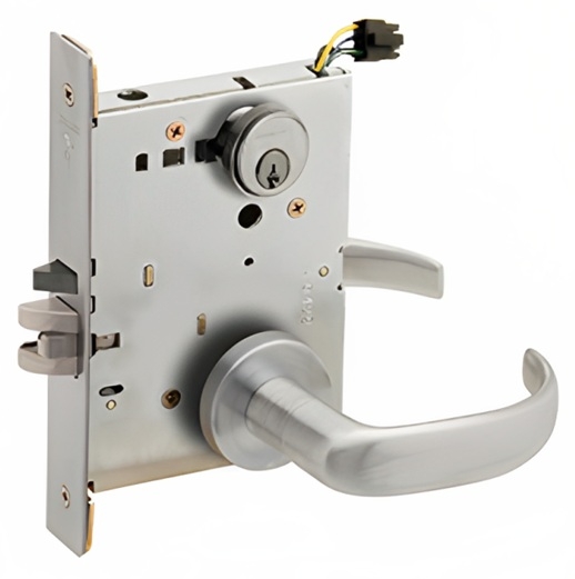Picture of Schlage L9092EL-17  Mortise Lock, Electrically Lock/Unlock Outside Lever W/Cylinder Outside - Fail Safe