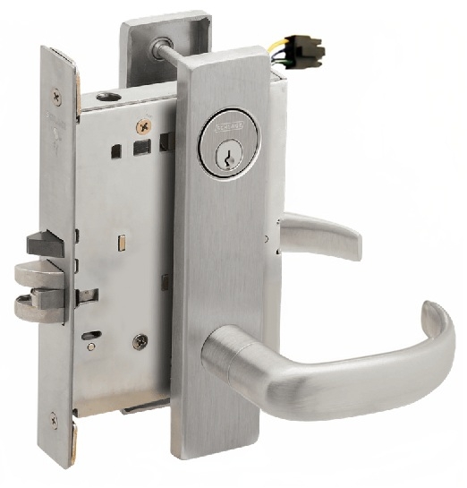 Picture of Schlage L9092EL-17  Mortise Lock, Electrically Lock/Unlock Outside Lever W/Cylinder Outside - Fail Safe