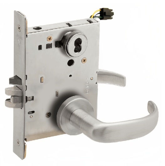 Picture of Schlage L9092EL-17  Mortise Lock, Electrically Lock/Unlock Outside Lever W/Cylinder Outside - Fail Safe