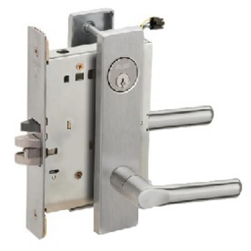 Picture of Schlage L9092EU-18  Mortise Lock, Electrically Lock/Unlock Outside Lever W/Cylinder Outside - Fail Secure