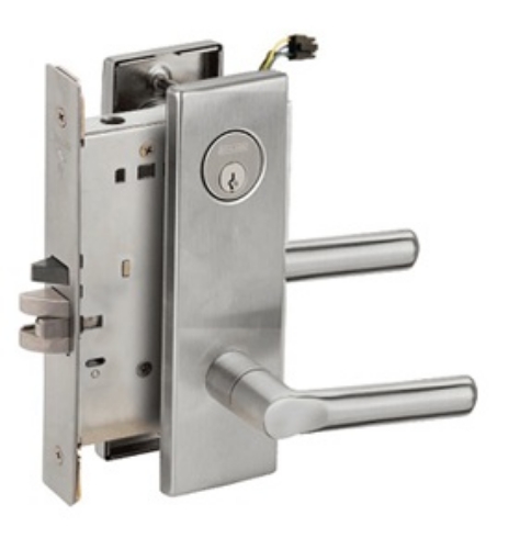 Picture of Schlage L9092EU-18  Mortise Lock, Electrically Lock/Unlock Outside Lever W/Cylinder Outside - Fail Secure
