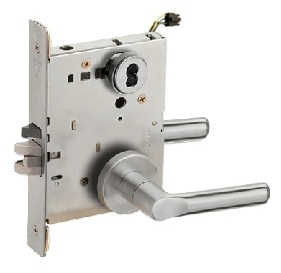 Picture of Schlage L9092EU-18  Mortise Lock, Electrically Lock/Unlock Outside Lever W/Cylinder Outside - Fail Secure