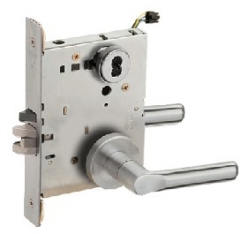 Picture of Schlage L9092EU-18  Mortise Lock, Electrically Lock/Unlock Outside Lever W/Cylinder Outside - Fail Secure