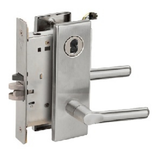 Picture of Schlage L9092EU-18  Mortise Lock, Electrically Lock/Unlock Outside Lever W/Cylinder Outside - Fail Secure