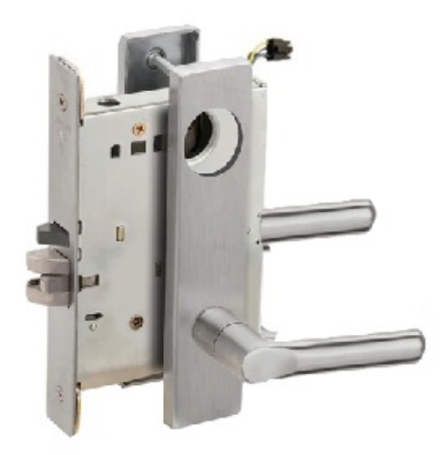 Picture of Schlage L9092EU-18  Mortise Lock, Electrically Lock/Unlock Outside Lever W/Cylinder Outside - Fail Secure