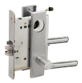 Picture of Schlage L9092EL-18  Mortise Lock, Electrically Lock/Unlock Outside Lever W/Cylinder Outside - Fail Safe