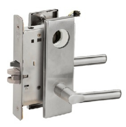 Picture of Schlage L9092EL-18  Mortise Lock, Electrically Lock/Unlock Outside Lever W/Cylinder Outside - Fail Safe