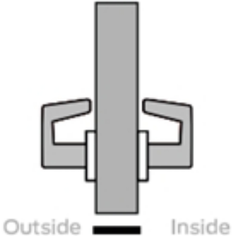 Picture of Schlage L0172 LATA Mortise Full Dummy Trim, Field Reversible