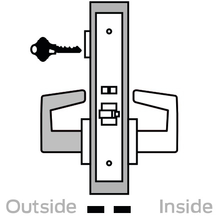 Picture of Schlage L9080 LAT Mortise Storeroom Lock, Field Reversible