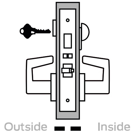 Picture of Schlage L9453 LAT Mortise Entrance Lock,  Field Reversible