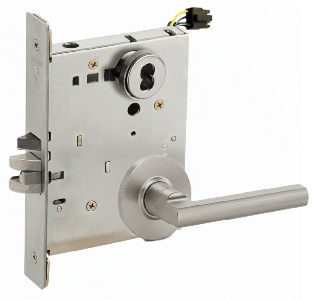 Picture of Schlage L9092EL LAT  Mortise Lock, Electrically lock/unlock outside lever W/Cylinder outside - Fail Safe