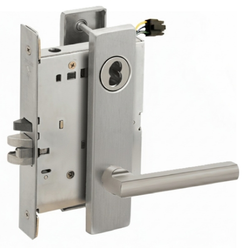 Picture of Schlage L9092EL LAT  Mortise Lock, Electrically lock/unlock outside lever W/Cylinder outside - Fail Safe