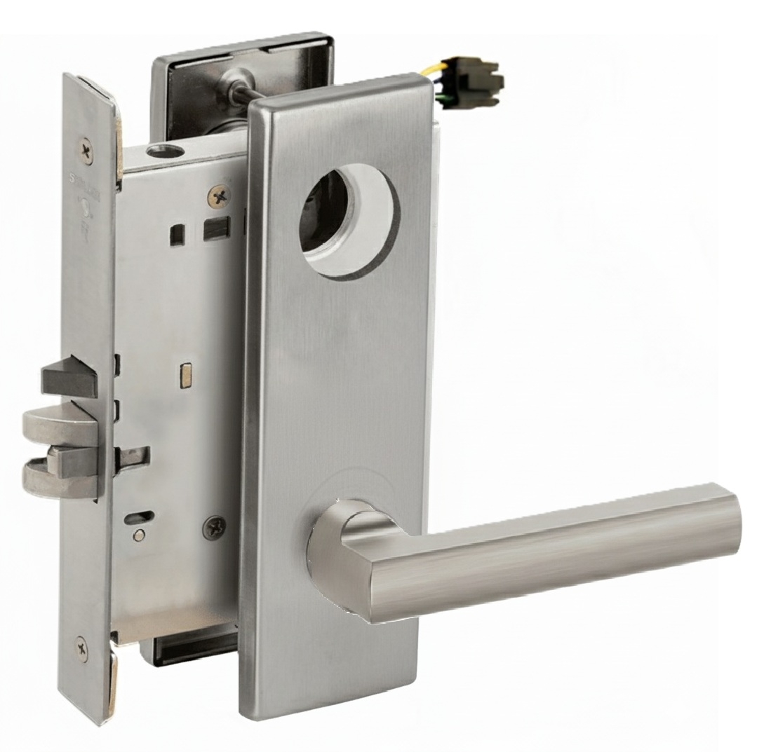 Picture of Schlage L9092EL LAT  Mortise Lock, Electrically lock/unlock outside lever W/Cylinder outside - Fail Safe