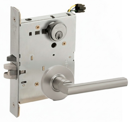 Picture of Schlage L9092EU LAT  Mortise Lock, Electrically Lock/Unlock Outside Lever W/Cylinder Outside - Fail Secure