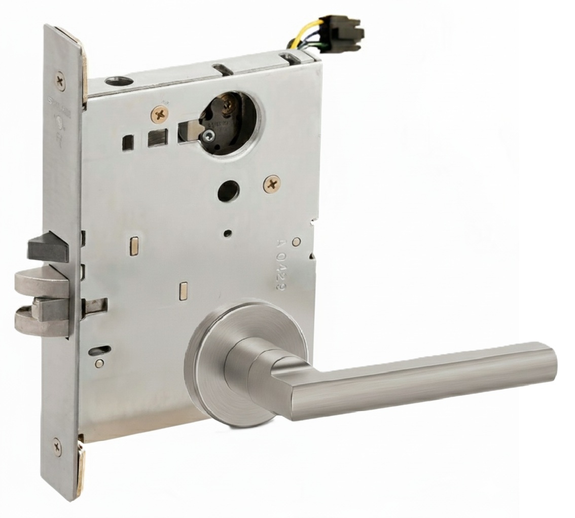 Picture of Schlage L9092EU LAT  Mortise Lock, Electrically Lock/Unlock Outside Lever W/Cylinder Outside - Fail Secure