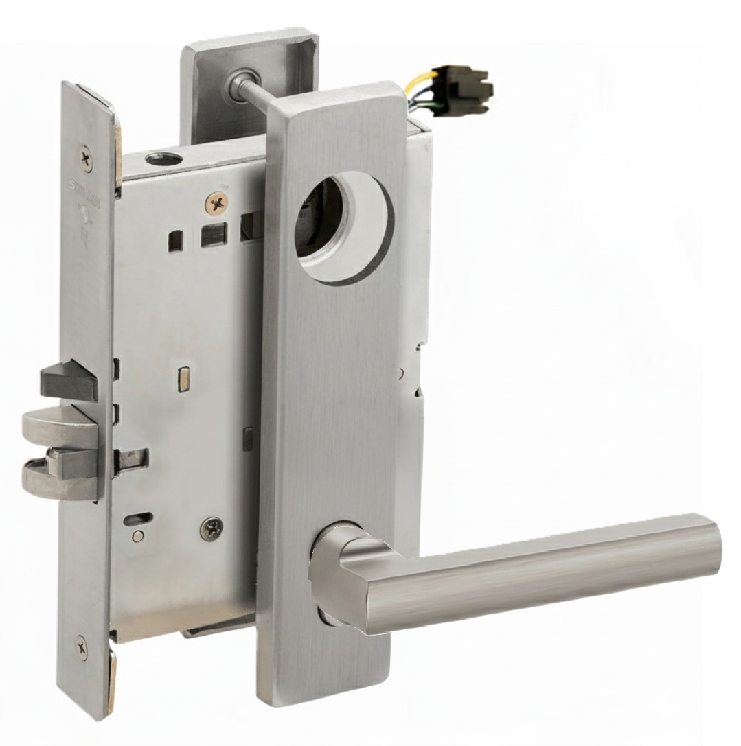 Picture of Schlage L9092EU LAT  Mortise Lock, Electrically Lock/Unlock Outside Lever W/Cylinder Outside - Fail Secure