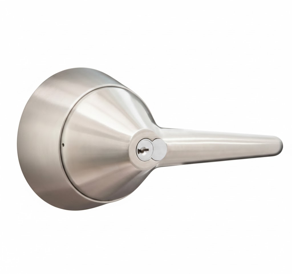 Picture of Cal-Royal ICLRC03 US32D Grade 1, Ligature Resistant Classroom Lock - Stainless Steel - Accepts SFIC Core