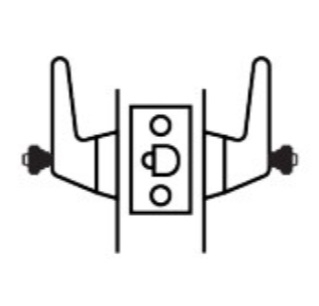 Picture of Cal-Royal ICLRC04 US32D Grade 1, Ligature Resistant Communicating Lock - Stainless Steel - Accepts SFIC Core