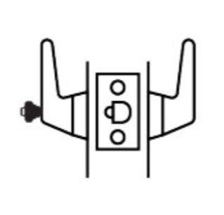 Picture of Cal-Royal ICLRC05 US32D Grade 1, Ligature Resistant Storeroom Lock - Stainless Steel - Accepts SFIC Core