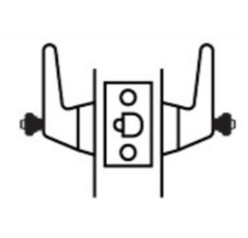Picture of Cal-Royal LRC09 US32D Grade 1, Ligature Resistant Institution Lock - Stainless Steel