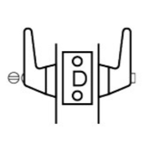 Picture of Cal-Royal LRC20 US32D Grade 1, Ligature Resistant Privacy Lock - Stainless Steel