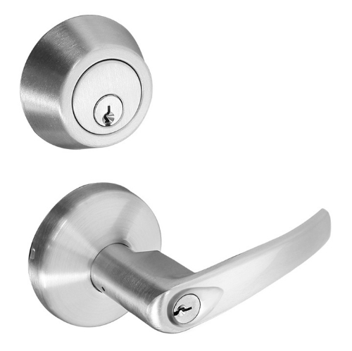 Picture of Cal-Royal HIL00 US26D Double Locking, Interconnected Entrance Lever  Lock, Satin Chrome