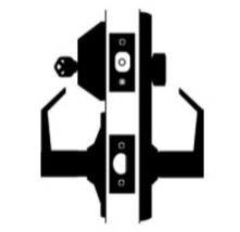 Picture of Cal-Royal HILRL30 US26D Single Locking, Interconnected Passage Lever Lock, Satin Chrome