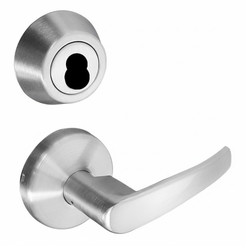 Picture of Cal-Royal ICSCJHIL30 US26D Single Locking, Interconnected Passage Lever Lock - Accepts Schlage LFIC Core, Satin Chrome