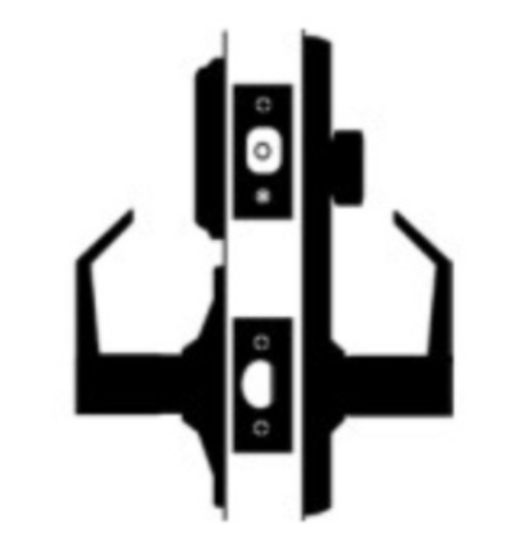 Picture of Cal-Royal IND-JHIL30 US26D Indicator Deadbolt, Interconnected Passage Lever Lock, Satin Chrome