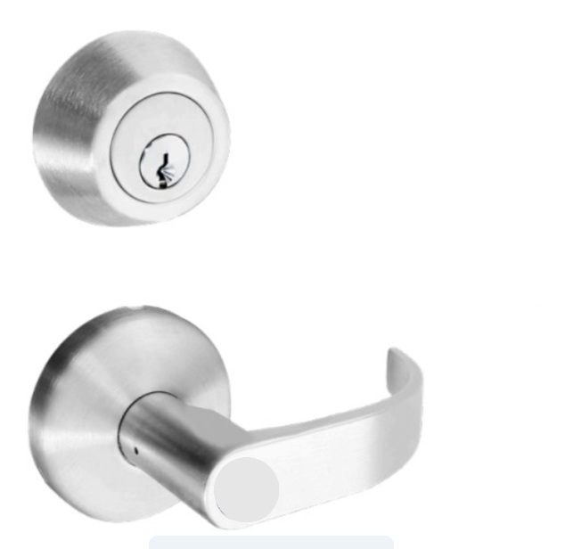 Picture of Cal-Royal JHILDOV30 US26D Single Locking, Interconnected Passage Lever Lock, Satin Chrome