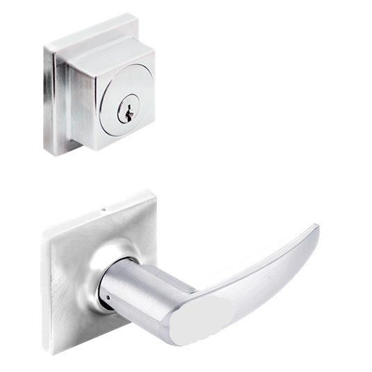Picture of Cal-Royal CILMAN30 US26D Single Locking, Interconnected Passage Lever Lock, Satin Chrome
