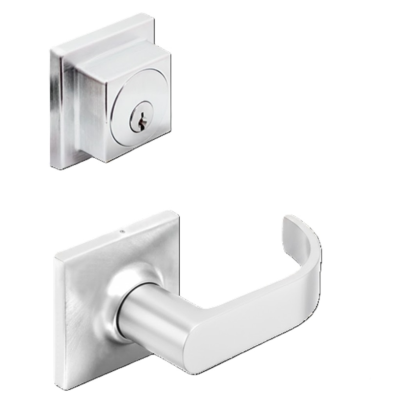 Picture of Cal-Royal CILDOV30 US26D Single Locking, Interconnected Passage Lever Lock, Satin Chrome