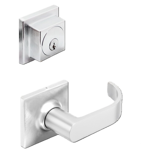 Picture of Cal-Royal CILDOV30 US26D Single Locking, Interconnected Passage Lever Lock, Satin Chrome