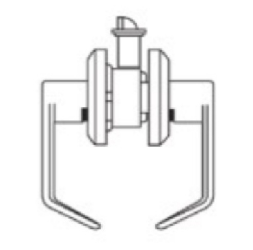 Picture of Cal-Royal AG30 US26D Passage Lever Set, Satin Chrome