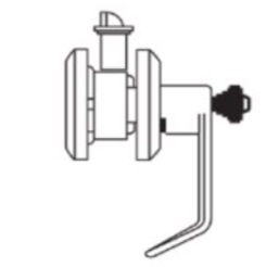 Picture of Cal-Royal RL80 US26D Exit Lock / Connecting Lock, Satin Chrome