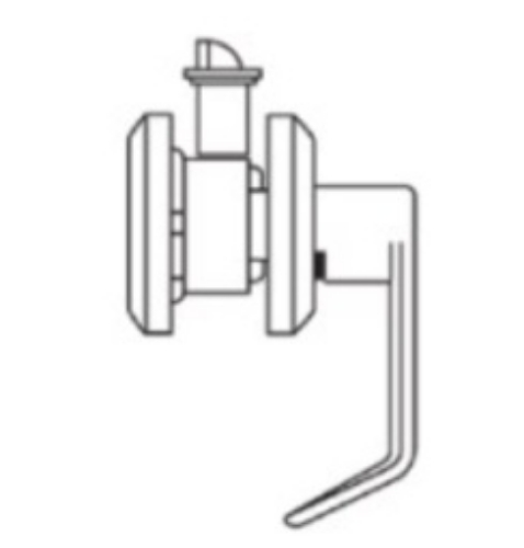 Picture of Cal-Royal SG50-SQ US26D Grade 2, Exit Lock, Satin Chrome