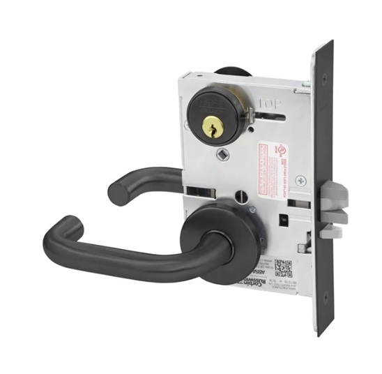 Picture of Corbin Russwin ML2002 LWA Grade 1 Classroom Intruder Mortise Lock, Lustra (Wrought) Lever, A Rose