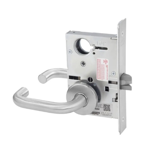 Picture of Corbin Russwin ML2002 LWA Grade 1 Classroom Intruder Mortise Lock, Lustra (Wrought) Lever, A Rose
