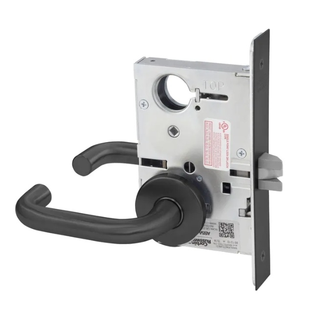 Picture of Corbin Russwin ML2002 LWA Grade 1 Classroom Intruder Mortise Lock, Lustra (Wrought) Lever, A Rose