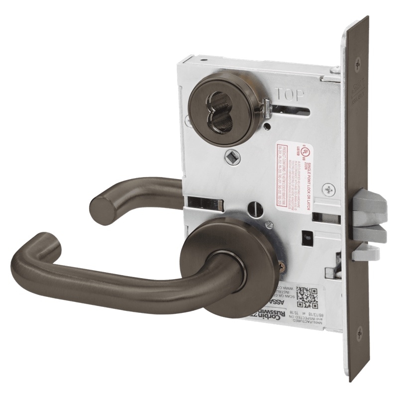 Picture of Corbin Russwin ML2042 LWA Entrance or Public Restroom Mortise Lock, LW Lever, A Rose
