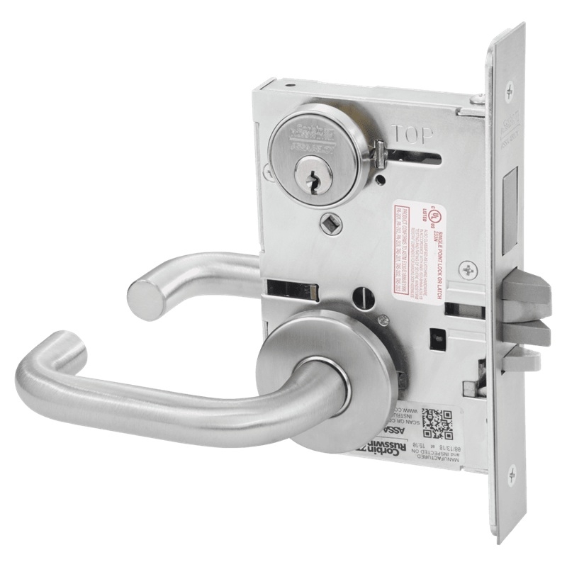 Picture of Corbin Russwin ML2049 LWA Grade 1 Storeroom Mortise Lock, Lustra (Wrought) Lever, A Rose