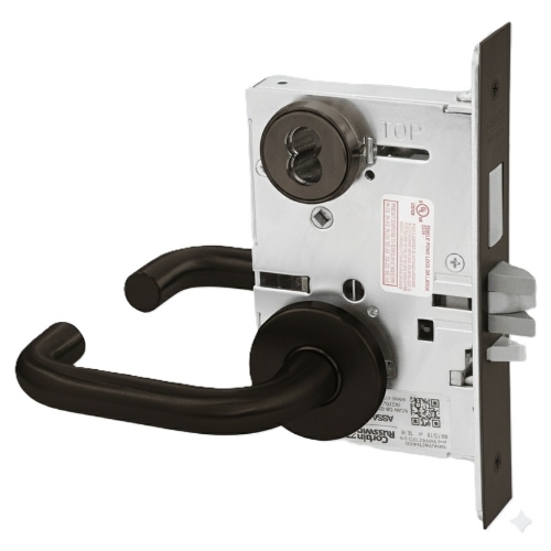 Picture of Corbin Russwin ML2049 LWA Grade 1 Storeroom Mortise Lock, Lustra (Wrought) Lever, A Rose