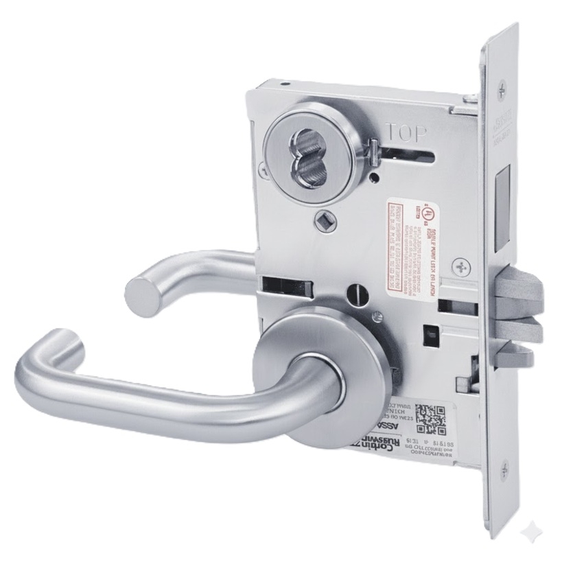 Picture of Corbin Russwin ML2075 LWA Security Entrance or Office Mortise Lock, LW Lever, A Rose