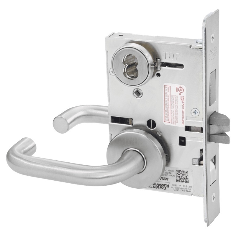 Picture of Corbin Russwin ML2082 LWA Dormitory or Exit Mortise Lock, LW Lever, A Rose